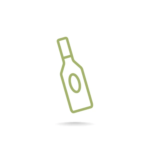 Glass bottle for liquid icon — Stock Vector