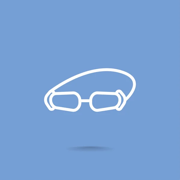 Tillbehör glasögon ikonen — Stock vektor