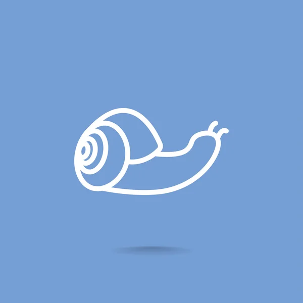 Cute cartoon snail icon — Stock Vector