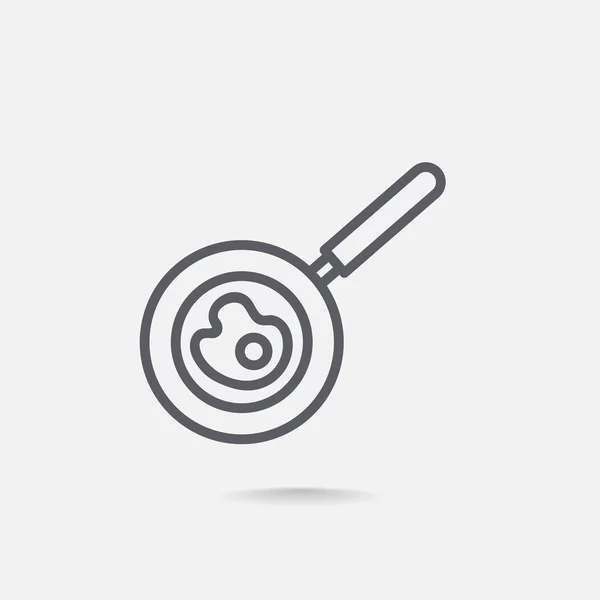 Frying pan icon — Stock Vector