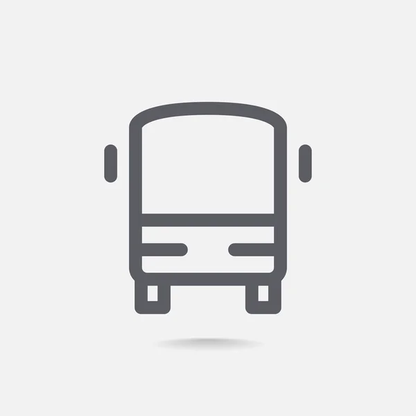 Icono del autobús de pasajeros — Vector de stock