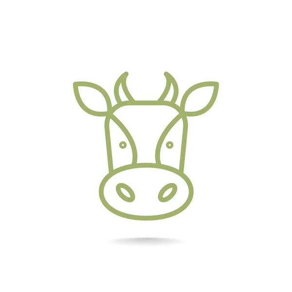 Dairy cow icon — Stock Vector