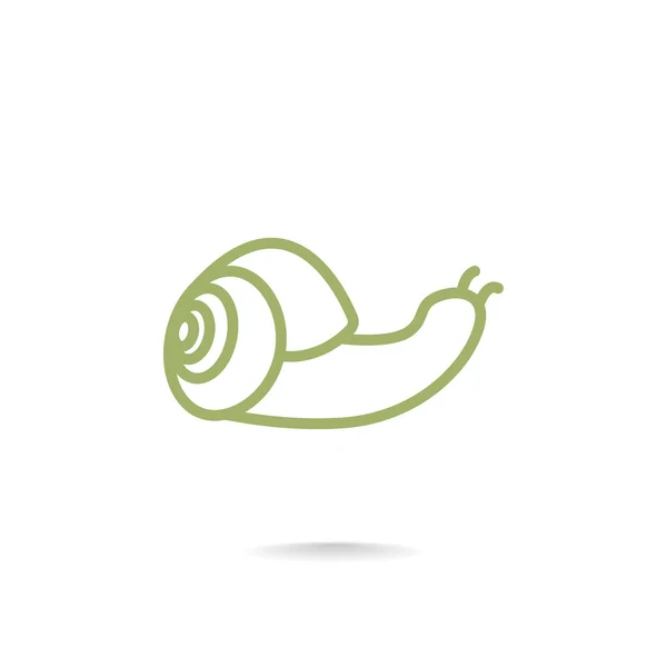 Cute cartoon snail icon — Stock Vector