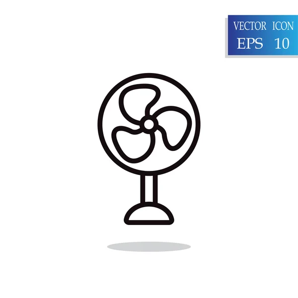 Ventilateur icône ventilateur — Image vectorielle