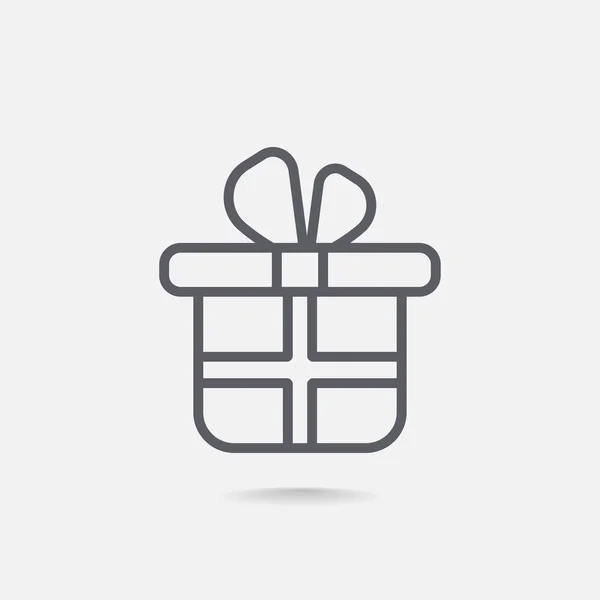 Icono de caja de regalo — Vector de stock