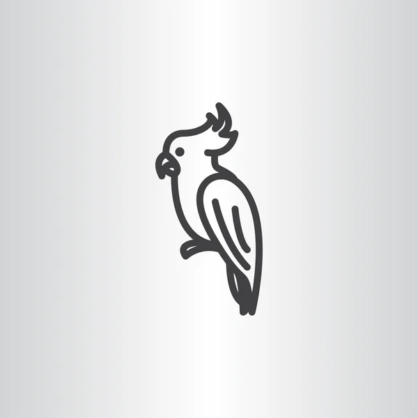 Papageienvogel-Symbol — Stockvektor