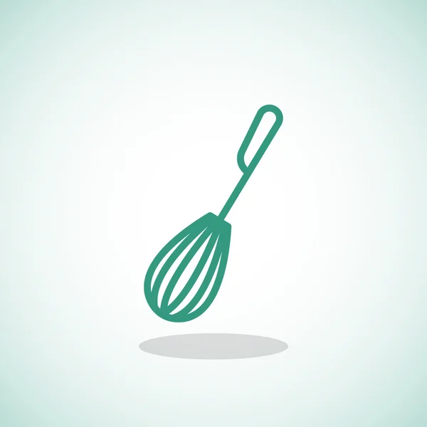 Ikon whisk dapur - Stok Vektor