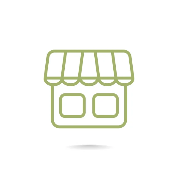 Pictogram winkel of winkel — Stockvector