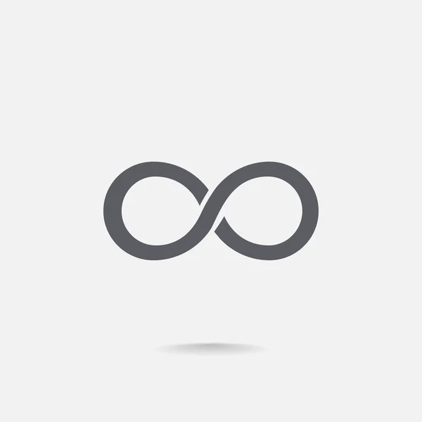 Infinity tecken ikon — Stock vektor