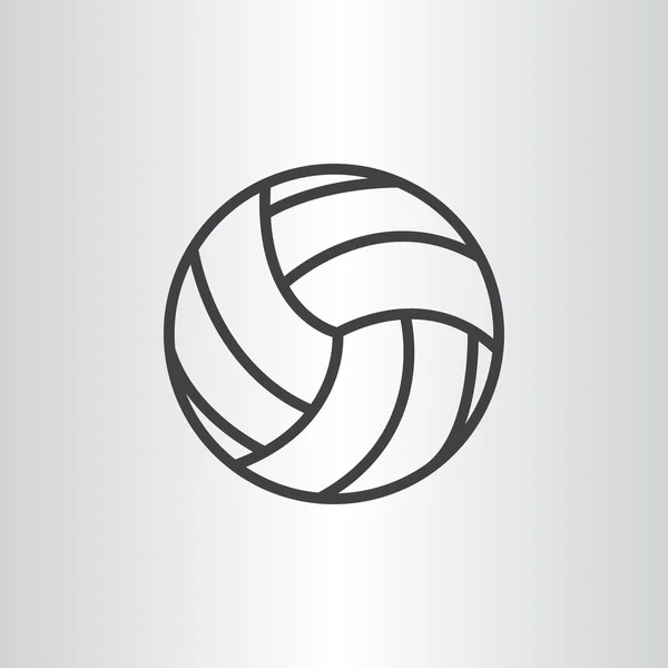 Volleyboll bollen ikonen — Stock vektor