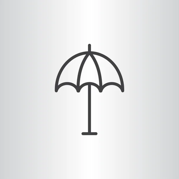 Parasol de playa icono — Vector de stock