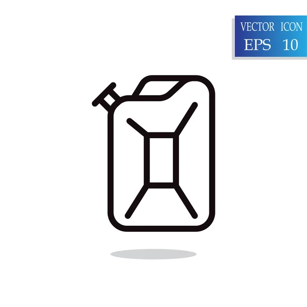 Ícone de Jerrycan de gasolina —  Vetores de Stock