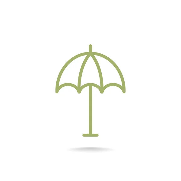 Beach parasol icon — Stock Vector