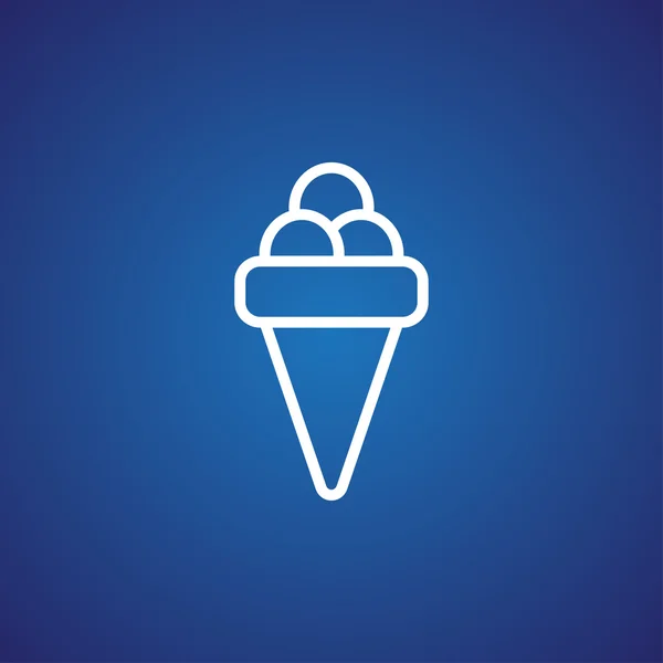 ไอคอนไอศกรีม — ภาพเวกเตอร์สต็อก