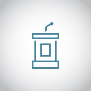 Kürsü mikrofonu simgesinin