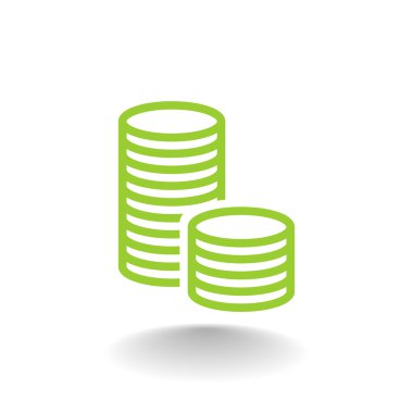 Para sikkeleri simgesi.