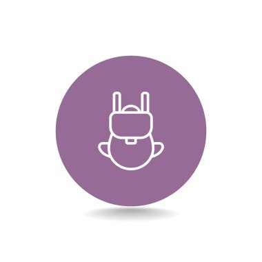 turist sırt çantası simgesini