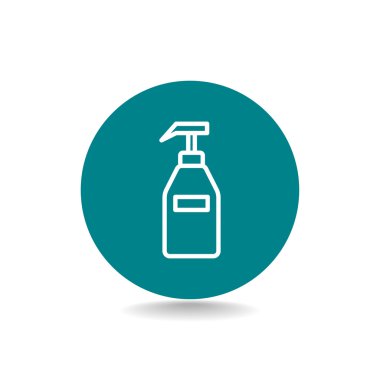 Jel, köpük veya sıvı sabun şişe simgesi