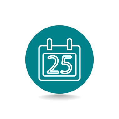 25 Aralık takvim simgesini