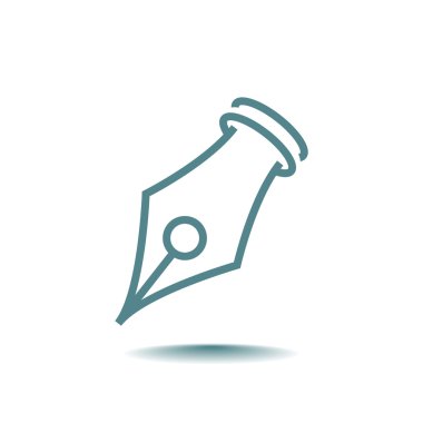 Mürekkep kalem simgesi simgesi