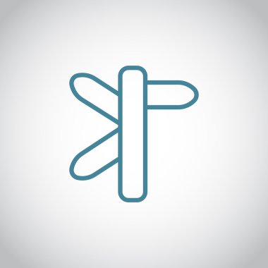 yön işareti simgesi