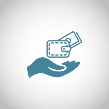 M-cüzdan'el simgesi.