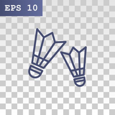 Badminton shuttlecocks simgesi.  