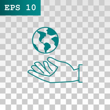 Dünya sigorta el simgesi