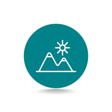 dağlar seyahat simgesi