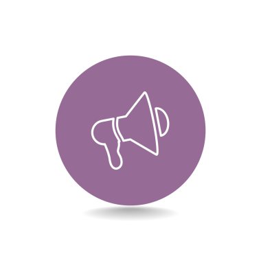 Grafik megafon simgesi