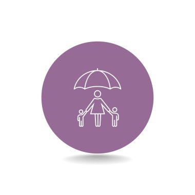 Aile şemsiye simgesinin altında.
