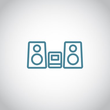 ev ses sistemi simgesi