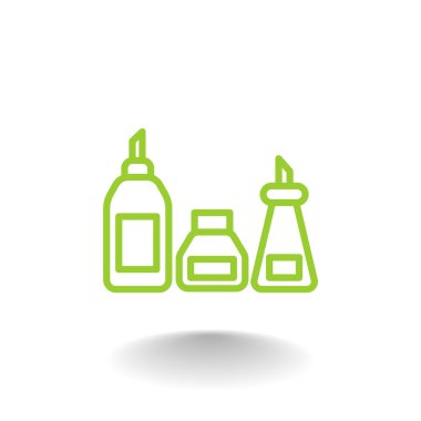 mutfak şişe set simgesi  