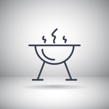 mangal barbekü simgesi