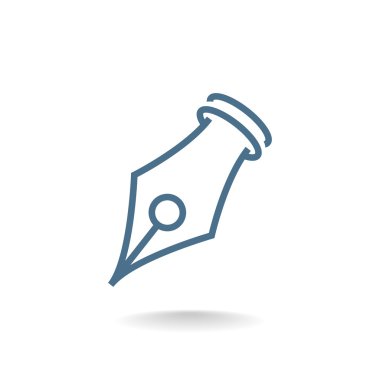 Mürekkep kalem simgesi simgesi