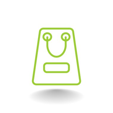 kağıt ambalaj ya da çanta simgesi