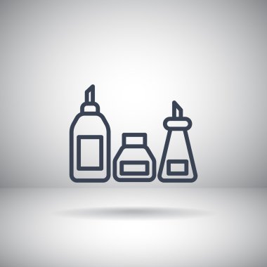 mutfak şişe set simgesi  