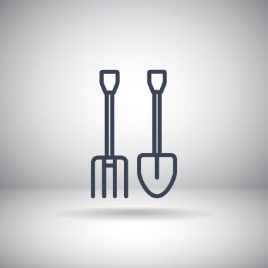 Dirgen ve kürek simgesi