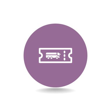 Otobüs yolcu bilet simgesi