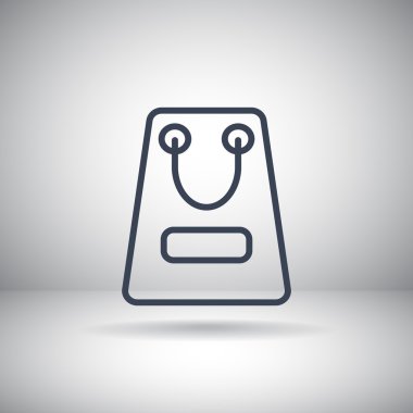 kağıt ambalaj ya da çanta simgesi