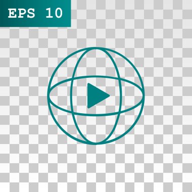 Video oynatıcı web simgesi için