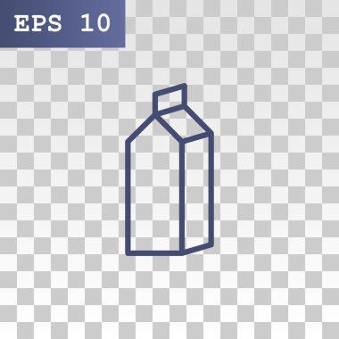 Kağıt paket süt simgesinin