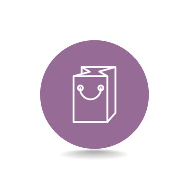 kağıt ambalaj ya da çanta simgesi