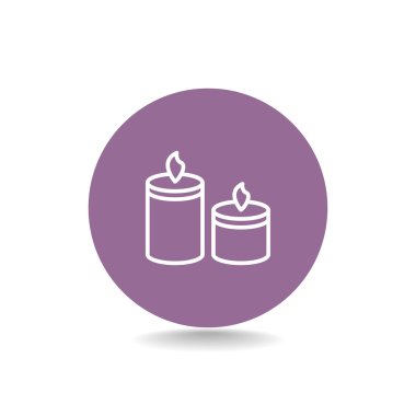 yanan mumlar simgesi