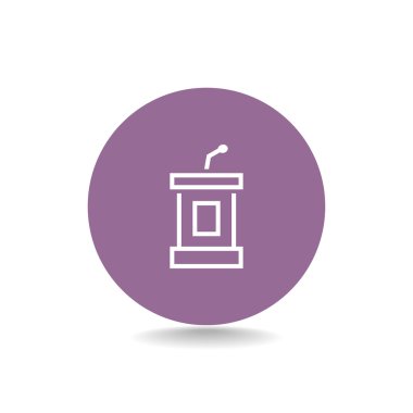 Kürsü mikrofonu simgesinin