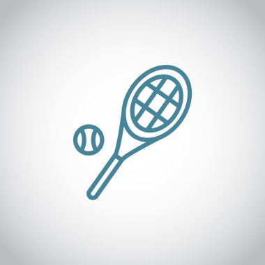 Tenis raketi topu simgesiyle