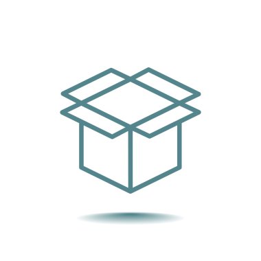 paket karton kutu simgesi