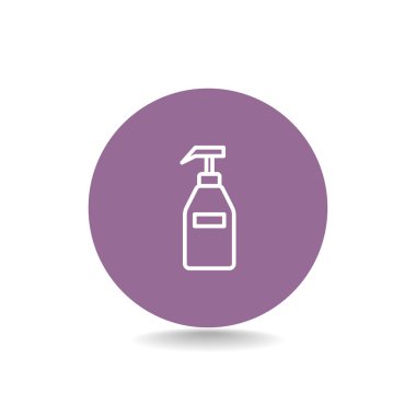 Jel, köpük veya sıvı sabun şişe simgesi