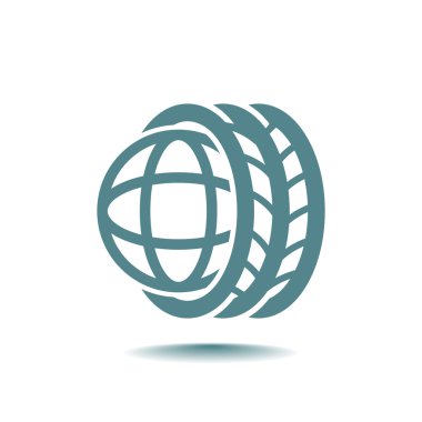 araba lastikleri ve simge