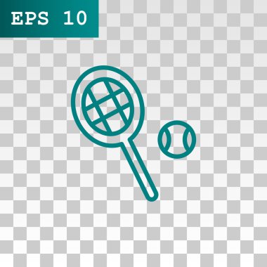 Tenis raketi topu simgesiyle